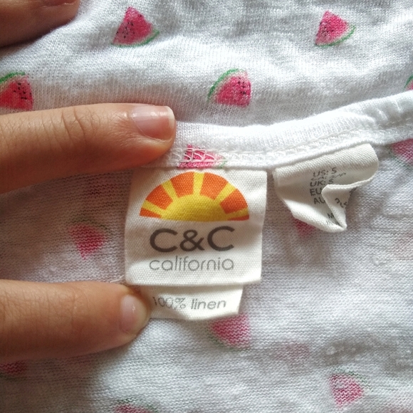 C&C California▪️Linen Watermelon Tee - Picture 3 of 3